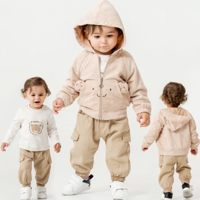 6/18 AY ERKEK CUTE BEAR EŞOFMAN 3’LÜ TAKIM 