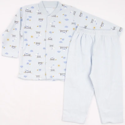 6/18 AY KUZU BASKILI 2LI CITCITLI PIJAMA TAKIM