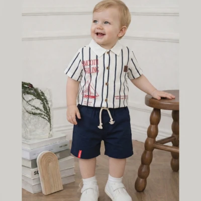 6/24 AY ERKEK ÇİZGİLİ GEMİLİ İKİLİ TAKIM 