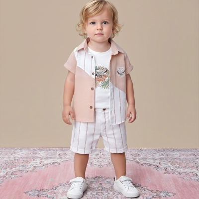 6/24 AY ERKEK ÇİZGİLİ MÜSLİN (ORGANİK) H.CEVİZ BAS