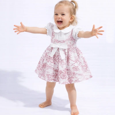 6/24 AY ERKEK DİJİTAL BASKILI VUAL KIZ ELBİSE