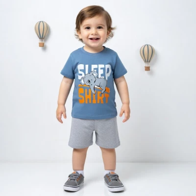 6/24 AY ERKEK SLEEP SHIRT 2 Lİ TAKIM