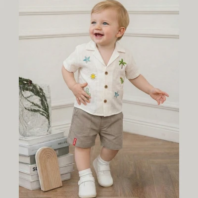 6/24 AY ERKEK YAZ NAKIŞLI ERKEK İKİLİ TAKIM 