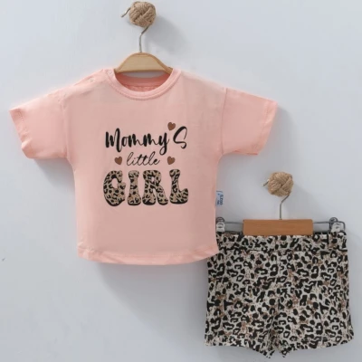 6/24 AY GIRL BASKILI LEOPAR SORTLU KIZ TAKIM