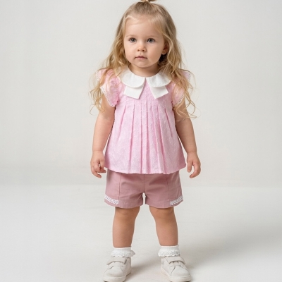 6/24 AY KIZ PİLELİ GABARDİNLİ KIZ 2Lİ TAKIM