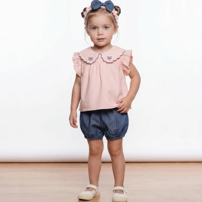 6/24 AY TENSEL SORTLU POPLIN KIZ TAKIM