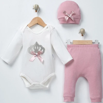 3/9 AY KIZ PRENSES TAÇLI 3P BADILI TAKIM 