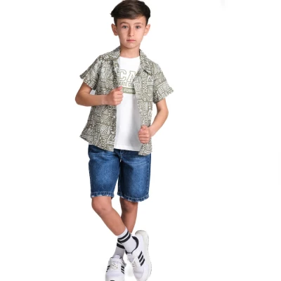 6/9 Y DESENLI GOMLEKLI SORTLU ERKEK TAKIM