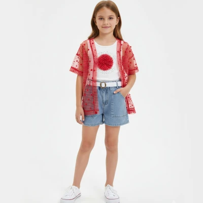 6/9 Y TUL GOMLEKLI BADYLI SORTLU KIZ TAKIM