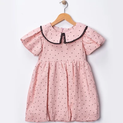 6/9 Y YAKALI BALON ETEKLI ELBISE