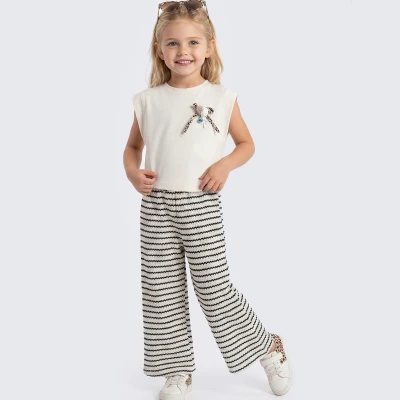 6/9 Y ZIKZAK PANTOLONLU KIZ TAKIM