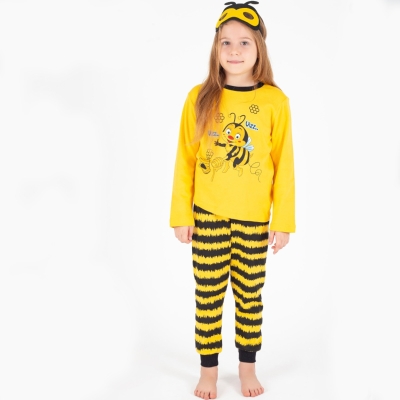 7/10 Y ARI BASKILI KIZ PIJAMA TAKIMI
