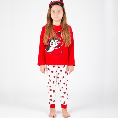 7/10 Y UGURBOCEGI BASKILI KIZ PIJAMA TAKIMI