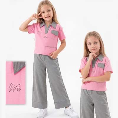 8/12 Y TAS BASKILI PANTOLONLU KIZ TAKIM