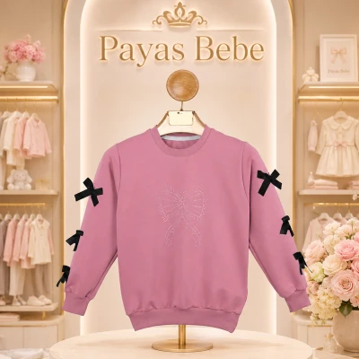 9/12 Y KOLLARI FIYONKLU KIZ SWEATSHIRT