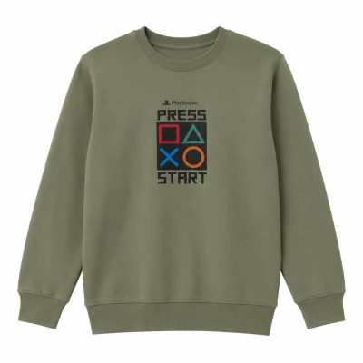 9/12 Y PRESS START BASKILI ERKEK SWEATSHIRT