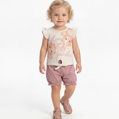 9/24 AY BASKILI TASLI SORTLU KIZ TAKIM