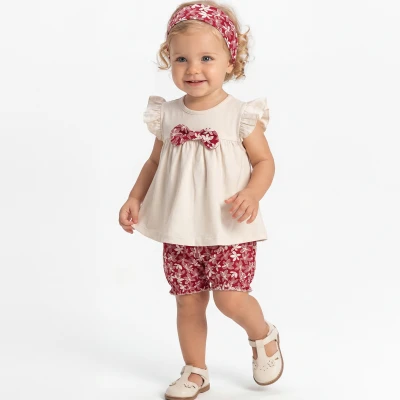 9/24 AY CICEK DESENLI SORTLU BANDANALI KIZ TAKIM