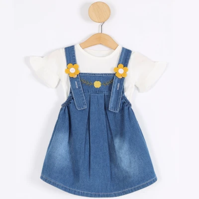 9/24 AY CICEK NAKISLI KOT ELBISE