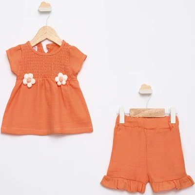 9/24 AY CICEKLI SORTLU KIZ TAKIM