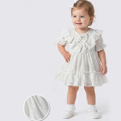 9/24 AY DANTELLI FIYONKLU BEBE ELBISE