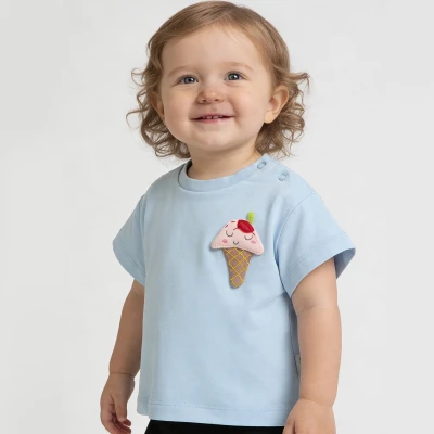 9/24 AY DONDURMA BASKILI KIZ TISORT