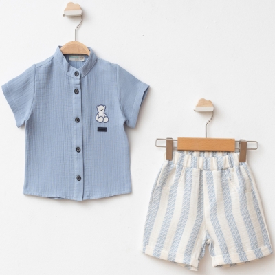 9/24 AY ERKEK AYI NAKIŞLI GÖMLEKLİ MÜSLİ TAKIM