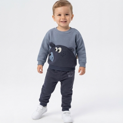 9/24 AY ERKEK BABY AYI KULAK VE GÖZLÜ İKİLİ TAKIM