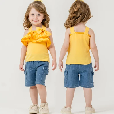 9/24 AY FIRFIRLI BLUZLU KOT SORTLU KIZ TAKIM