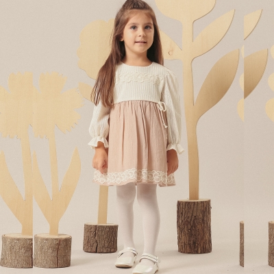 9/24 AY JASMINE ETEKLERI ONU DESENLI BEBE ELBISE