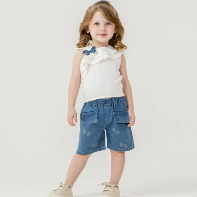 9/24 AY KELEBEK BLUZLU KOT SORTLU KIZ TAKIM