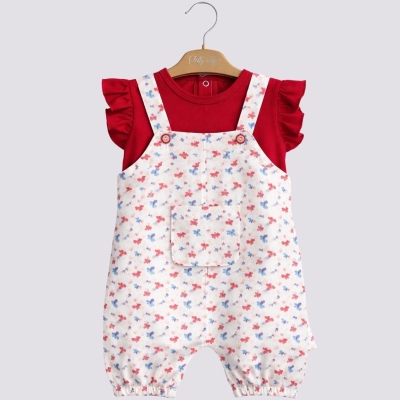 9/24 AY KIZ KELEBEK BASKILI KIZ SLOPET