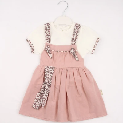 9/24 AY KIZ LEOPAR KETEN BAĞLAMALI SALOPET 