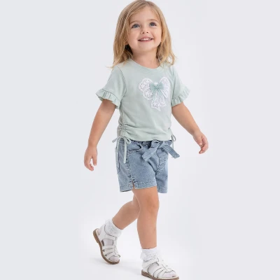 9/24 AY KURDELE TISORTLU KOT SORTLU KIZ TAKIM