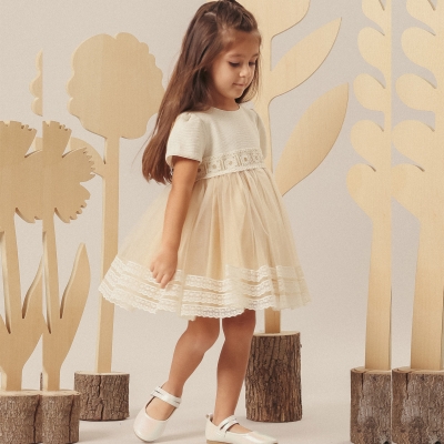 9/24 AY SAHRA BELI PAPATYALI BEBE ELBISE