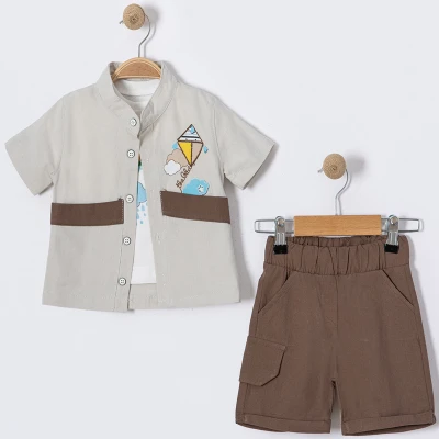 9/24 AY UCURTMA GOMLEKLI 3LU ERKEK TAKIM