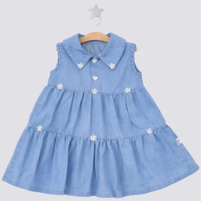 9/24 Ay, KIZ ÇİÇEK DETAYLI KO