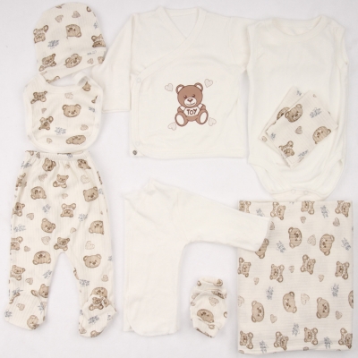 AYICIK TOY BASKILI 10LU BEBE ZIBIN SET