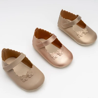 CICEKLI KIZ BEBE AYAKKABI