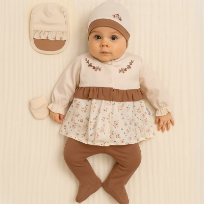 CITIR CICEK DESENLI 5LI ZIBIN SET