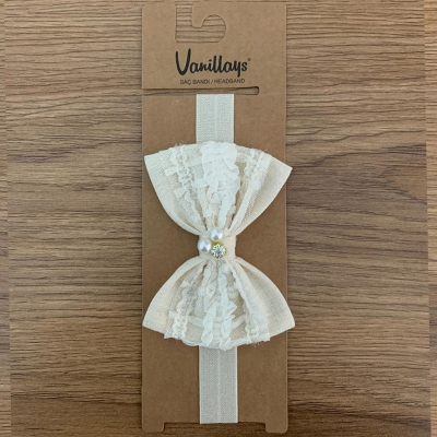 FIYONKLU INCILI BEBE BANDANA 