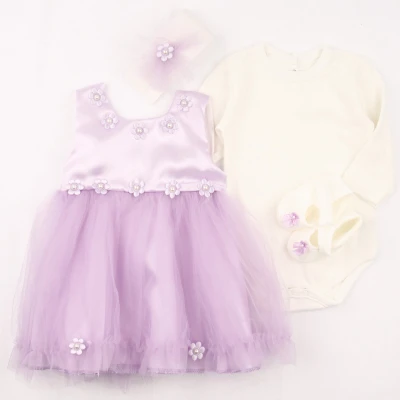 INCI CECEKLI USTU SATEN BEBE MEVLUTLUK TAKIM