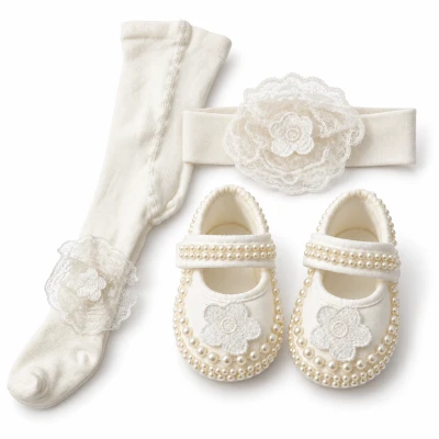 INCILI BEBE PATIKLI BANDANALI 3LU SET