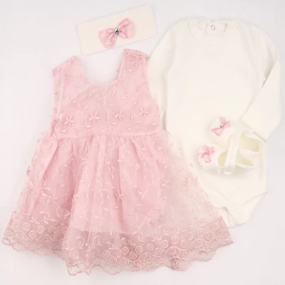  KURDELELI CICEK DANTELLI MEVLUTLUK SET