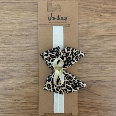LEOPAR FIYONKLU BEBE BANDANA