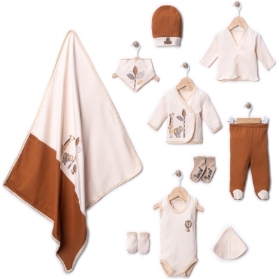 ORGANIK ZOO HAYVANLAR BASKILI 10LU ZIBIN SET