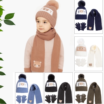 RECOS BOY NAK TRIKO SAPKA ATKI ELDIVEN 3 LU SET