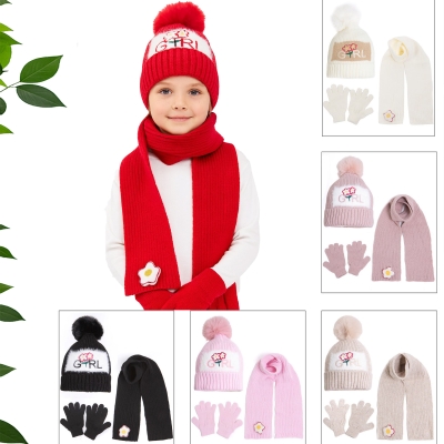 RECOS GIRL NAK TRIKO SAPKA ATKI ELDIVEN 3 LU SET